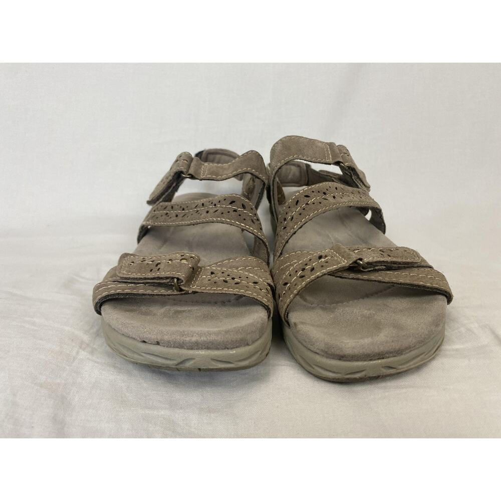 Earth Origins Sandal Women 9 Brown Suede Leather Strappy Westfield Wendy Granola - Picture 3 of 14